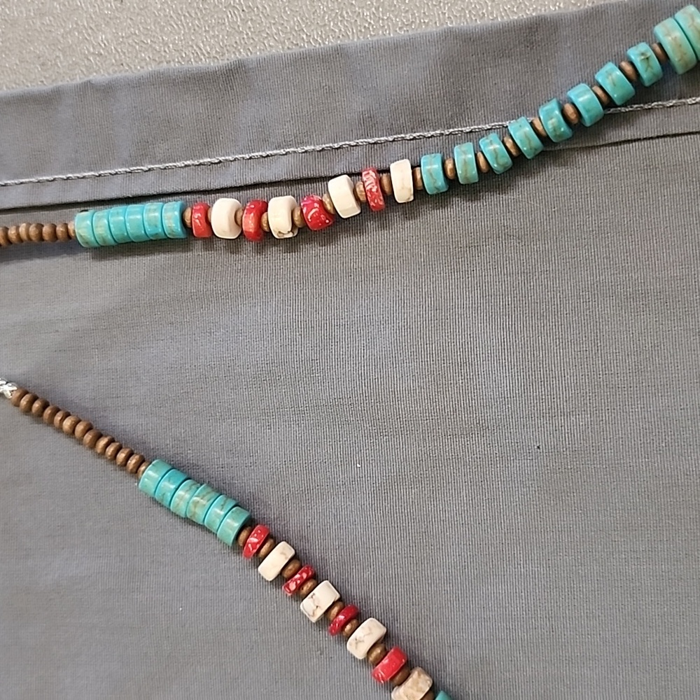 Native American turquoise, spiny oyster necklace - Picture 4 of 4